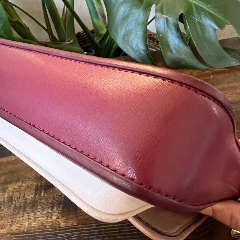 Michael Kors Bradshaw Boxy Flap Messenger Crossbody In Berry $368